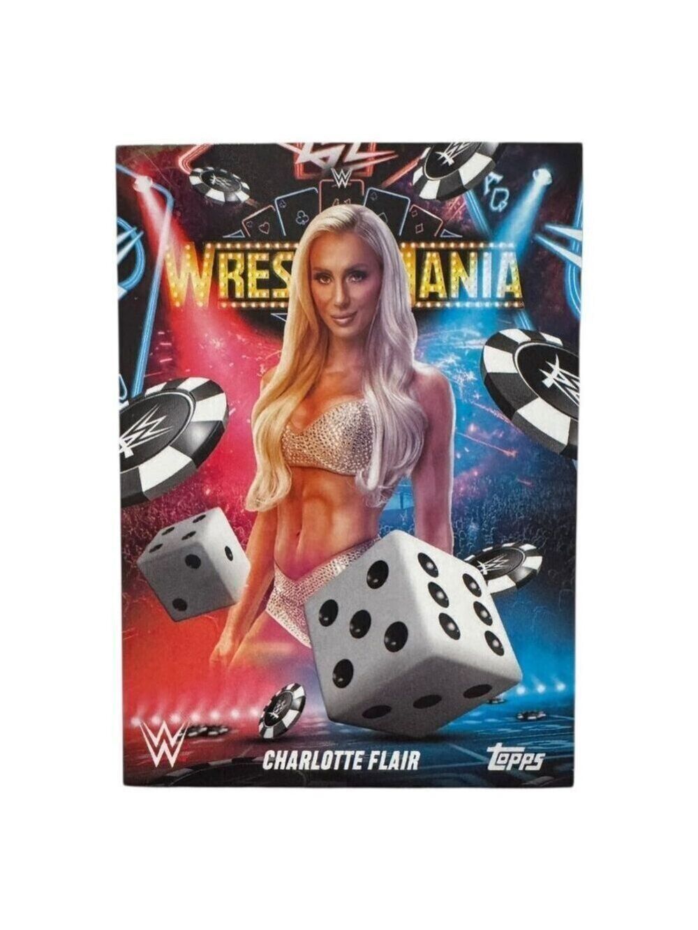 2025 Topps Wrestlemania 41 WWE WORLD Vegas Exclusive Card WM-13 CHARLOTTE FLAIR